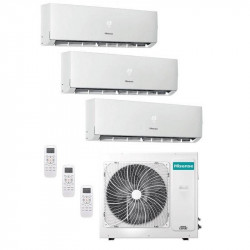 Мультиспліт-система Hisense 3x1 3AMW72U4RFA + DJ25VE0BG + DJ25VE0BG + DJ25VE0BG + DJ25VE0BG, розрахований на 3 приміщення площею до 20 м² Мультиспліт-система Hisense 3x1 3AMW72U4RFA + DJ25VE0BG + DJ25VE0BG + DJ25VE0BG + DJ25VE0BG, розрахований на 3 приміщення площею до 20 м²