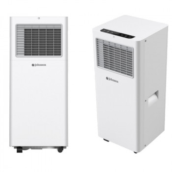 Johnson ALPES9 draagbare airconditioner, Penguin, draagbaar, SLAAPmodus, koeling, luchtontvochtiger en ventilator, gewicht 20,8 kg