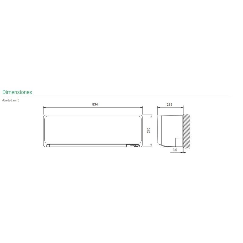 Encomende Ar condicionado split 1x1 General ASG 12 UI-KG a preços de fábrica