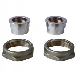 Set of brass fittings G 1'1/2 x RP 1', for use with Grundfos Alpha pumps