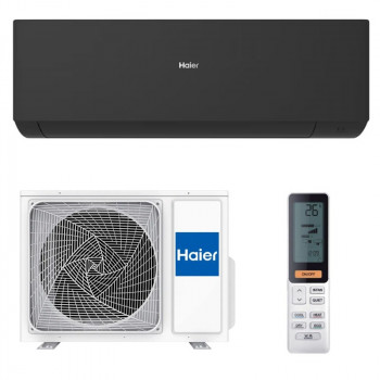 Кондиционер Haier Expert 25 Черный, охлаждение и обогрев помещений до 25 м², Wi-Fi модуль, стильный черный корпус