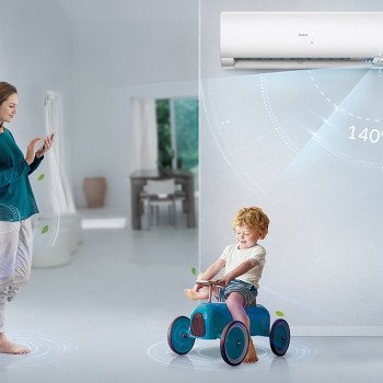 Haier Expert 50 split-systeem voor wandmontage, energie-efficiëntie A+++, zwart