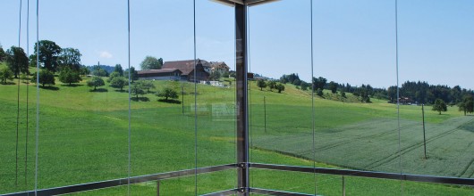 Frameless glazing, Panoramic glazing