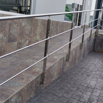 Barandillas, barandillas de acero inoxidable para escaleras, barandillas, balaustradas y pasamanos, interior y exterior, balcón, para escaleras
