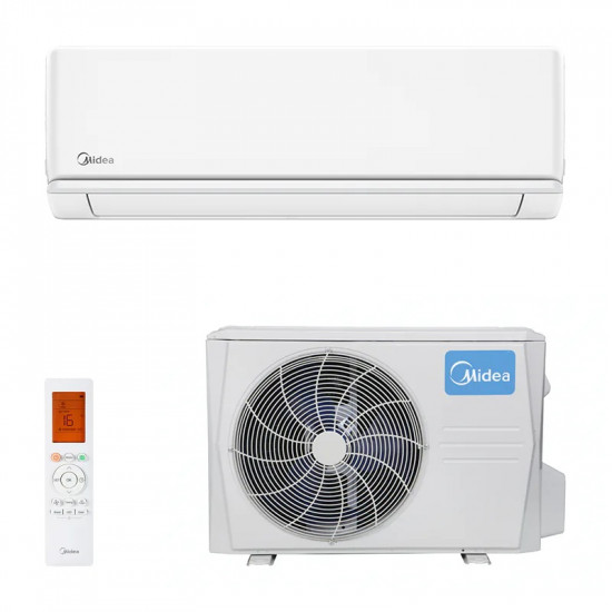 Factory for the production of Wall-mounted split system at Producer Prices Buy Wall-mounted air conditioner Midea Blanc 52(18)N8, for rooms up to 50 m², R32, A++, A+, capacity 4463 kcal in cold and 4789 kcal in heat, Super-Cool mode, Wi-Fi at Factory Prices