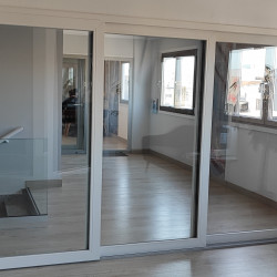 PVC doors with parallel folding