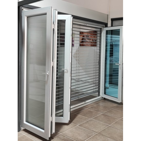 Buy Sliding plastic doors Accordion 2950 x 2250 mm at Factory Prices