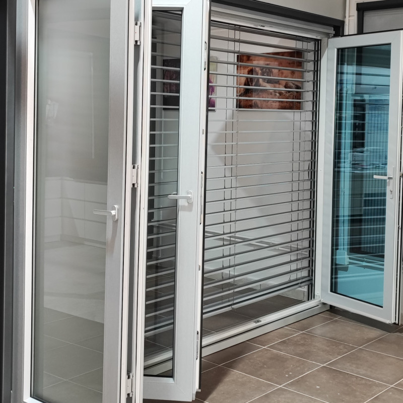 Buy Sliding plastic doors Accordion 2950 x 2250 mm at Factory Prices