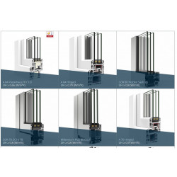 PVC-Profil Cortizo A 70 Hinged Uf ≥ 1,2 (W/m2K) für PVC-Fenster und Türen PVC-Profil Cortizo A 70 Hinged Uf ≥ 1,2 (W/m2K) für PVC-Fenster und Türen