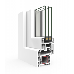 PVC-Profil Cortizo A 70 Hinged Uf ≥ 1,2 (W/m2K) für PVC-Fenster und Türen PVC-Profil Cortizo A 70 Hinged Uf ≥ 1,2 (W/m2K) für PVC-Fenster und Türen
