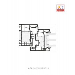 PVC-Profil Cortizo A 84 Passivhaus HI / 1.0 UH ≥ 0,66 (W/m2K) für PVC-Fenster und -Türen PVC-Profil Cortizo A 84 Passivhaus HI / 1.0 UH ≥ 0,66 (W/m2K) für PVC-Fenster und -Türen