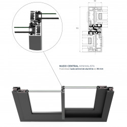 PVC-Profil Cortizo C 70 Sliding Für PVC-Schiebefenster und -türen PVC-Profil Cortizo C 70 Sliding Für PVC-Schiebefenster und -türen