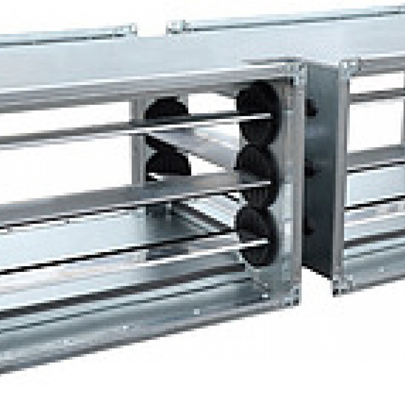 Pida Cámara de mezcla serie SKS, Aerostar SKS 70-40, serie SKS, para mezclar aire de impulsión y recuperación en sistemas de ventilación y aire acondicionado, alto rendimiento aerodinámico, gran cantidad de calor, comprar cámara de mezcla a precios de fáb