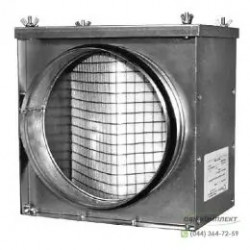 Воздушный фильтр-бокс для круглых воздуховодов Aerostar RCF 160|Без фильтра, для установки в приточно-вытяжных системах вентиляции, для очистки внутреннего и наружного воздуха от пыли, Корпус из оцинкованной стали, степень очистки G3 (EU3)