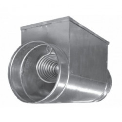  Aerostar Elektroheizer REH 315/9.0, Heizgerät der REH-Serie, zur Erwärmung von Luft in Zu- und Abluftanlagen, Luft mit runden Wasserkanälen, Nennschutzart IP40