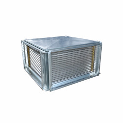  Recuperador de placas Aerostar SR 60-30, trocador de calor em alumínio, aquecimento, resfriamento do ar devido à troca de calor de alimentação e exaustão
