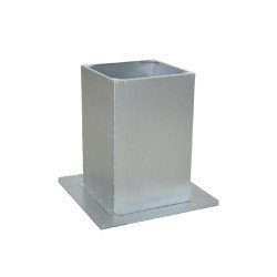  Accessories for exhaust ventilation Aerostar TR 40, connecting element between roof fans Aerostar SRV/ARV series and air duct network, reliable connection and protection against water ingress into the room, made of high-strength galvanized steel