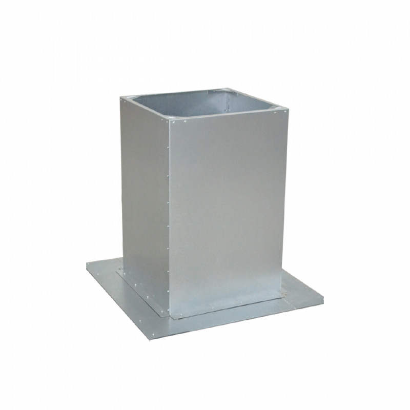 Encomende Aerostar Roof Transition TR 90, elemento de conexão entre ventiladores de teto Aerostar da série SRV/ARV e a rede de dutos de ar, conexão confiável e proteção contra entrada de água no ambiente, feito de aço galvanizado de alta resistência a pre