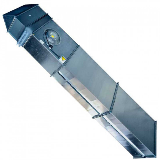 Замовити Aerostar SAC 80-50/W4,5 завіса дверного отвору, Теплова завіса Aerostar SAC 70-40/W2,5, промислової чи суспільної спрямованості, низький рівень шуму, водяним нагрівальним елементом, встановлюється біля дверного отвору, створює повітряно-тепловий 
