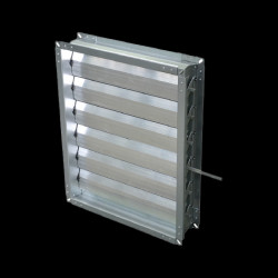 Przepustnica powietrza Aerostar SRC 40-20, wysokiej jakości regulator przepływu powietrza, odcina lub reguluje siłę przepływu powietrza, Obudowa wykonana z wytrzymałej ocynkowanej stali