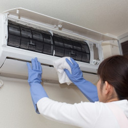 Cleaning the air conditioner, cleaning the indoor unit of the split system, cleaning the outdoor unit, checking the operating modes, refueling the air conditioner