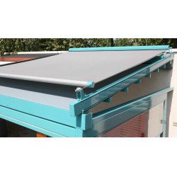 Écran de protection avec guides pour toitures, pergolas, toits, marquise Plate, toile tendue, Toldo Veranda Hera