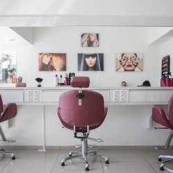 Cleaning in a beauty salon