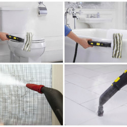 Cleaning with a steam generator