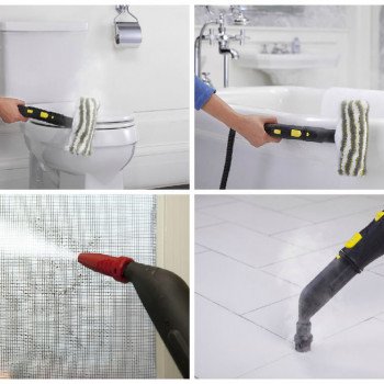 Cleaning with a steam generator