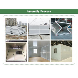  Casa Plegable Terraza Casa Modular Casa Prefabricada Tiny Home House Casas Prefabricadas Canadienses Contenedor 2500x5800, 14,5 m²