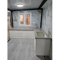 Faltbares Haus 3000×5800 Geeignet für 2 Etagen, Terrasse, Modulares Haus 17,5 m², Fertighaus, Tiny Home House, Kanadische Fertighäuser, Container 