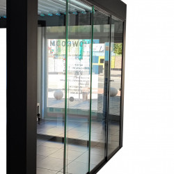 Безрамне загартоване скло, розсувна система Cartinas De Cristal