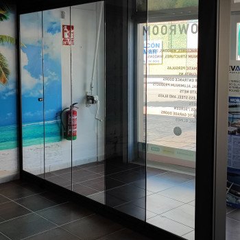 Vidrio templado sin marco, sistema libro Cartinas De Cristal
