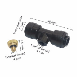 Buses en laiton pour brumisation et arrosage Buse 1/4 0,3 mm  Buses en laiton pour brumisation et arrosage Buse 1/4 0,3 mm