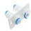 Conector para conexión de 2 tubos. 6 mm.