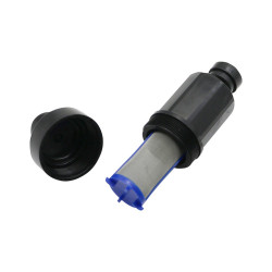 Microfiltro 120 mícrons para tubo de 1/4 de polegada 6,25 mm, instalação rápida, preto  Microfiltro 120 mícrons para tubo de 1/4 de polegada 6,25 mm, instalação rápida, preto