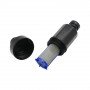  Microfiltro 120 mícrons para tubo de 1/4 de polegada 6,25 mm, instalação rápida, preto