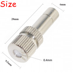 Stainless steel nozzles with 0.1mm ceramic valve, mist, humidification, irrigation, spray