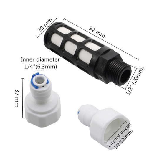 Order Submersible filter 100 microns for 1/4 inch tube 6.25 mm, quick installation in Valencia at a great price Order Submersible filter 100 microns for 1/4 inch tube 6.25 mm, quick installation in Valencia at a great price