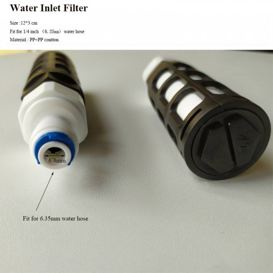 Order Submersible filter 100 microns for 1/4 inch tube 6.25 mm, quick installation in Valencia at a great price Order Submersible filter 100 microns for 1/4 inch tube 6.25 mm, quick installation in Valencia at a great price