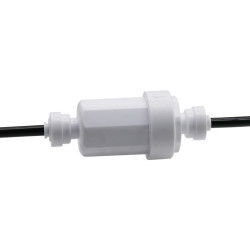 Microfiltro 120 microns para tubo de 1/4 de polegada 6,25 mm, instalação rápida, branco  Microfiltro 120 microns para tubo de 1/4 de polegada 6,25 mm, instalação rápida, branco