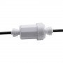  Microfiltro 120 microns para tubo de 1/4 de polegada 6,25 mm, instalação rápida, branco