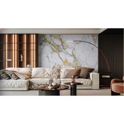 Decoratief paneel HD FM7119 Wit Marmer Goud