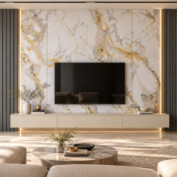 Panel dekoracyjny WPC Fluted FM6021, ciemnoszary matowy — 3000 × 159 × 10 mm