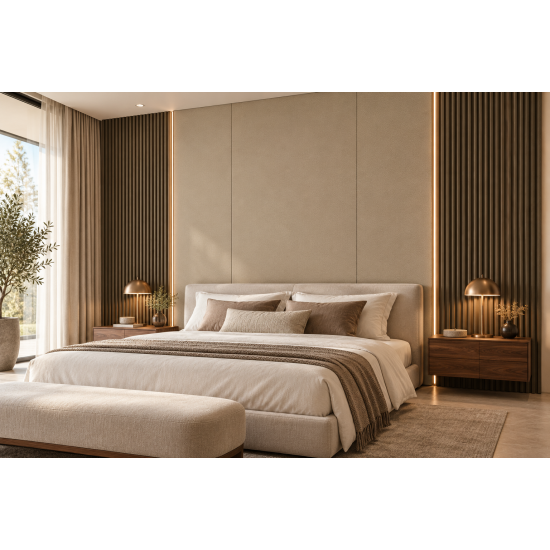 WPC-lamellenpaneel voor wandbekleding, lamellenstructuur