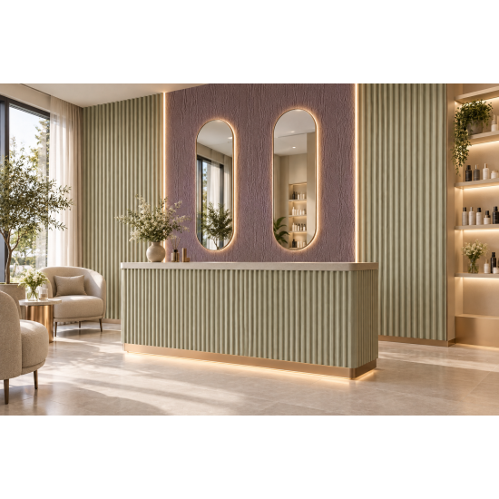Panneau à lattes en WPC FM6141 — 3 000 × 150 × 14 mm