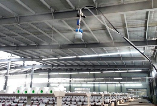 Misting systems in the textile industry
