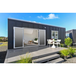 Casa aislada - 7,2 m x 3 m, 21,6 m2, 1 dormitorio, vivienda privada, Cocina americana, Baño