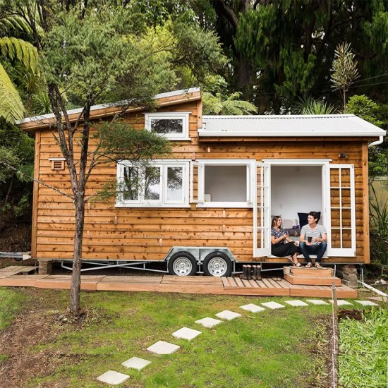 Encomende Pequena casa sobre rodas 6000x2500, 15m2, casa móvel de madeira pré-fabricada reboque de viagem a preços de fábrica