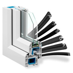 Уплотнитель для стеклопакета Wintech pro, от сквозняков, оконный уплотнитель, резиновый уплотнитель, уплотнитель пластиковых окон